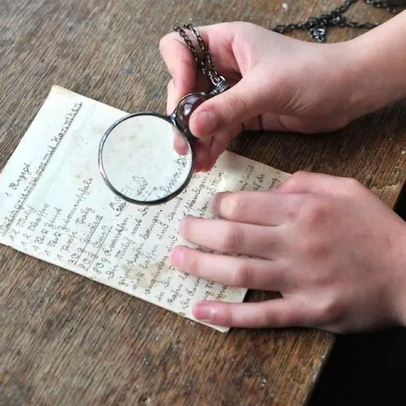 Nostalgic Magnifying Glass Loupe Necklace