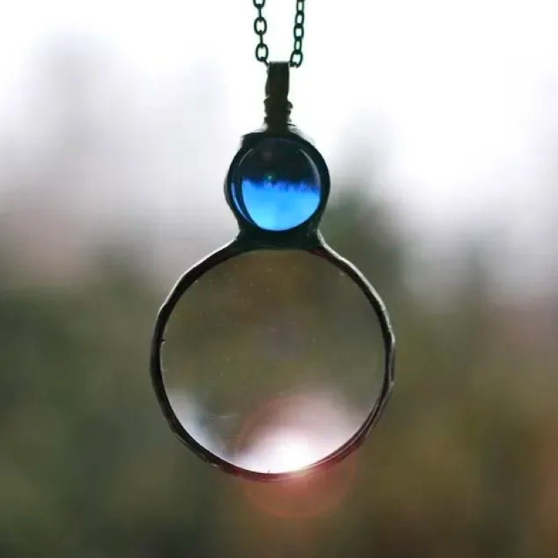 Nostalgic Magnifying Glass Loupe Necklace