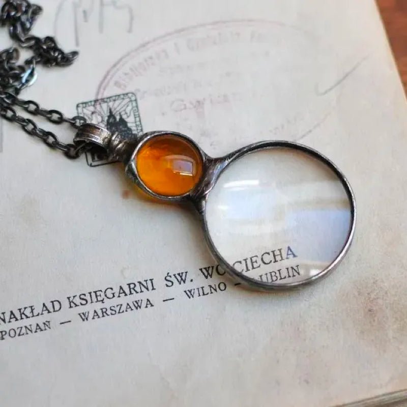 Nostalgic Magnifying Glass Loupe Necklace