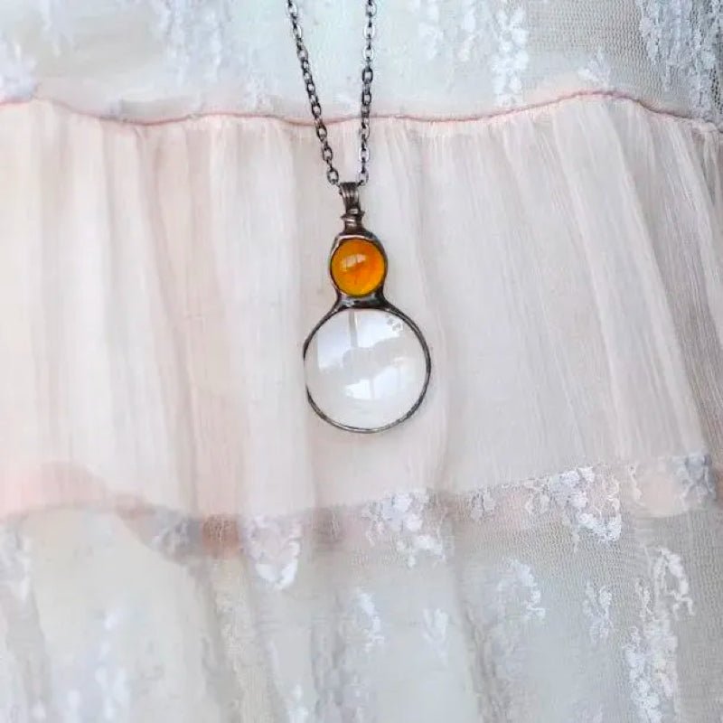 Collana con Lente d'Ingrandimento Nostalgica