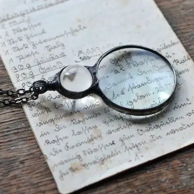 Nostalgic Magnifying Glass Loupe Necklace