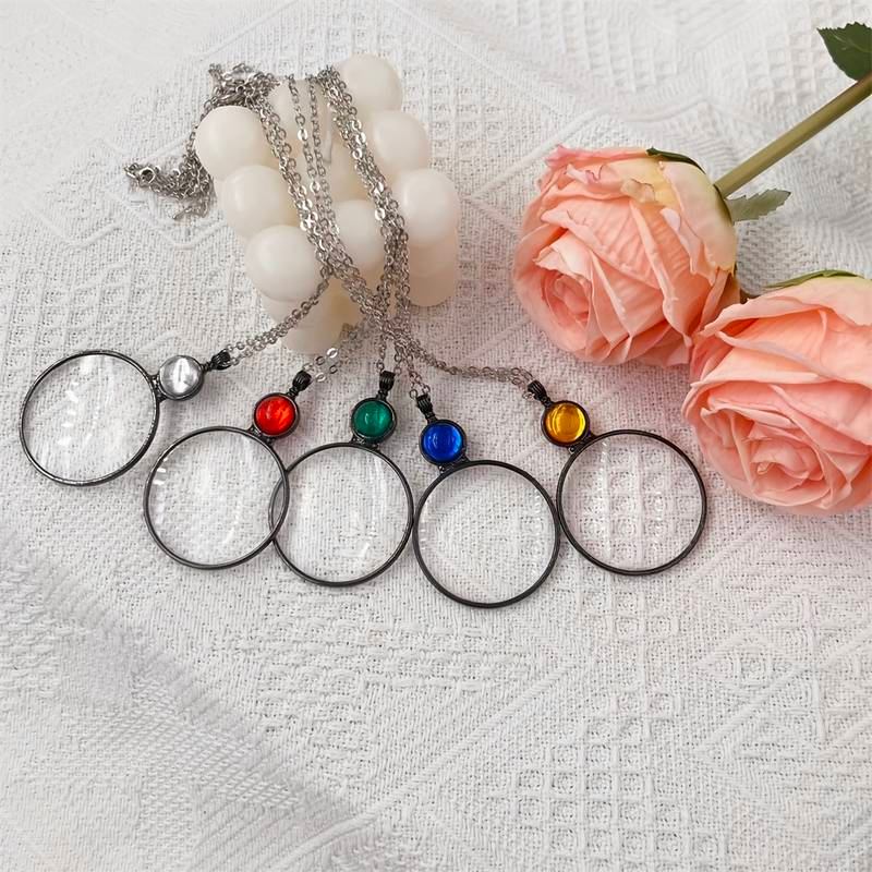 Nostalgic Magnifying Glass Loupe Necklace